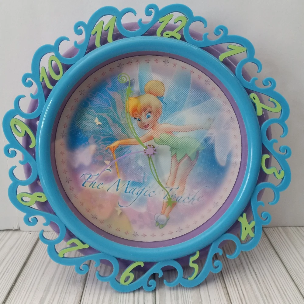 Disney Tinker Bell Fairy Hologram Wall Clock